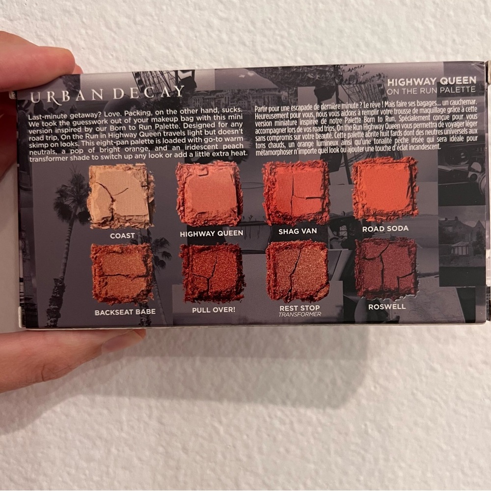 BNWT Urban Decay Highway Queen On the Run Mini Eyeshadow Palette